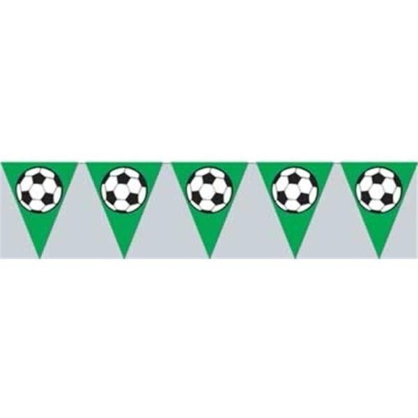 Beistle - 50543 - Soccer Ball Pennant Banner- Pack of 12, Beistle Co, Mfr#: 50543